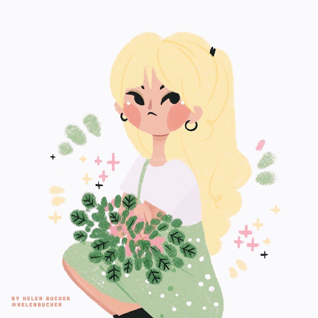 Procreate肌理感插画平涂笔刷